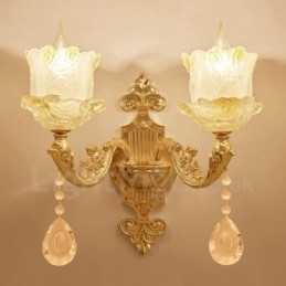 2 Lichte Traditionele Klassieke Woonkamer Eetkamer Slaapkamer Metalen Binnen Wandlampen
