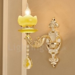 Enkelvoudige lamp Traditionele klassieke woonkamer Eetkamer Slaapkamer Metalen luxe binnenwandlampen