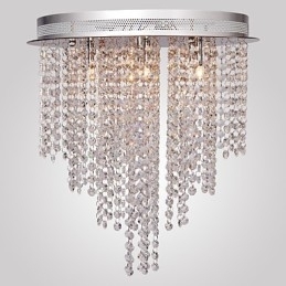 Moderne eigentijdse kristallen mini-stijl gegalvaniseerde metalen inbouw