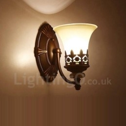 Enkele lamp Traditionele klassieke woonkamer Eetkamer Slaapkamer Metalen wandlampen voor binnen