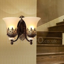 2 Lichte Traditionele Klassieke Woonkamer Eetkamer Slaapkamer Metalen Binnen Wandlampen