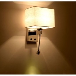 De moderne hotelkamer lezen creatieve stof gang balkon bedlamp wandlamp