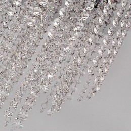 Moderne eigentijdse kristallen mini-stijl gegalvaniseerde metalen inbouw