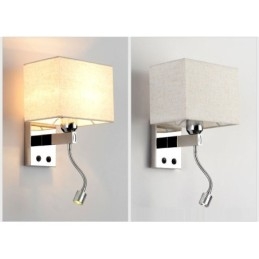 De moderne hotelkamer lezen creatieve stof gang balkon bedlamp wandlamp