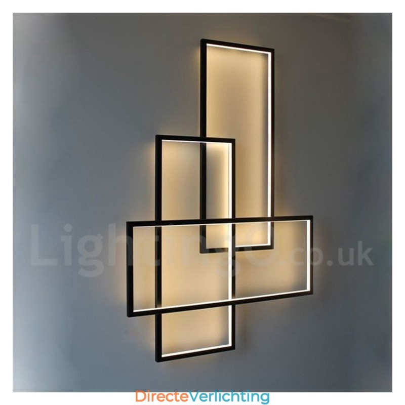 Moderne eigentijdse aluminium schilderij plafondlamp inbouw wandlamp met afstandsbediening dimmer voor woonkamer slaapkamer