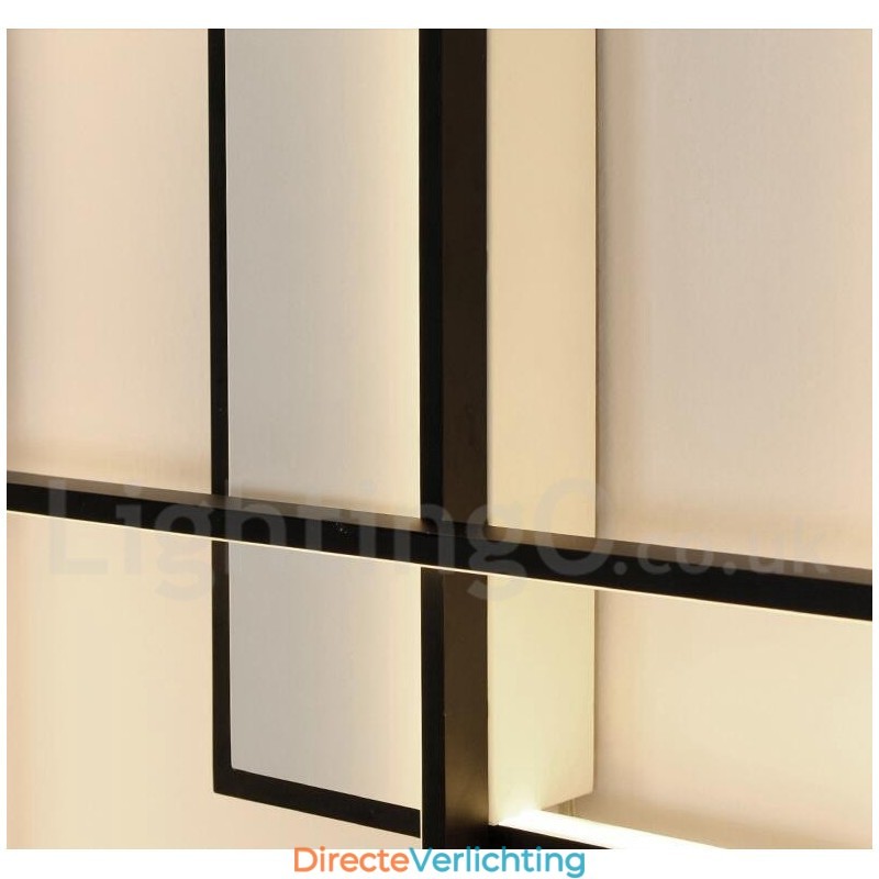 Moderne eigentijdse aluminium schilderij plafondlamp inbouw wandlamp met afstandsbediening dimmer voor woonkamer slaapkamer