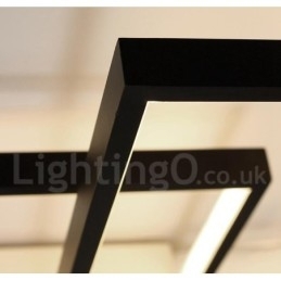 Moderne eigentijdse aluminium schilderij plafondlamp inbouw wandlamp met afstandsbediening dimmer voor woonkamer slaapkamer