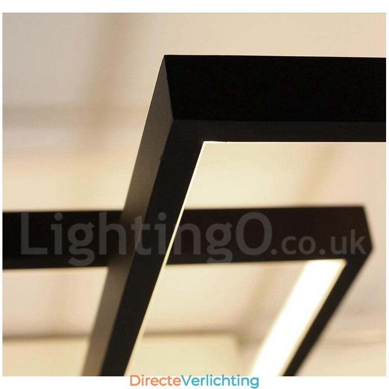 Moderne eigentijdse aluminium schilderij plafondlamp inbouw wandlamp met afstandsbediening dimmer voor woonkamer slaapkamer