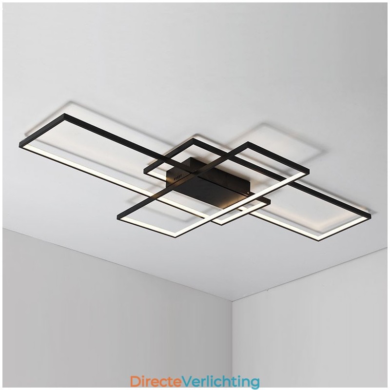 Moderne eigentijdse aluminium schilderij plafondlamp inbouw wandlamp met afstandsbediening dimmer voor woonkamer slaapkamer kan ook worden gebruikt als wandlamp