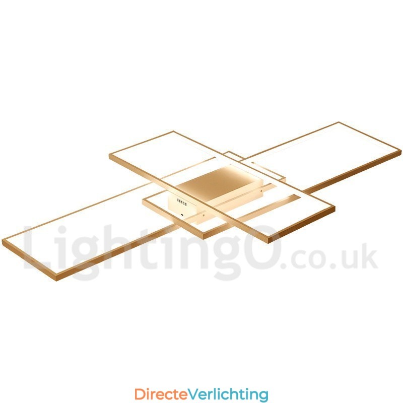 Moderne eigentijdse aluminium schilderij plafondlamp inbouw wandlamp met afstandsbediening dimmer voor woonkamer slaapkamer kan ook worden gebruikt als wandlamp
