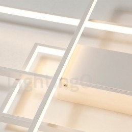 Moderne eigentijdse aluminium schilderij plafondlamp inbouw wandlamp met afstandsbediening dimmer voor woonkamer slaapkamer kan ook worden gebruikt als wandlamp