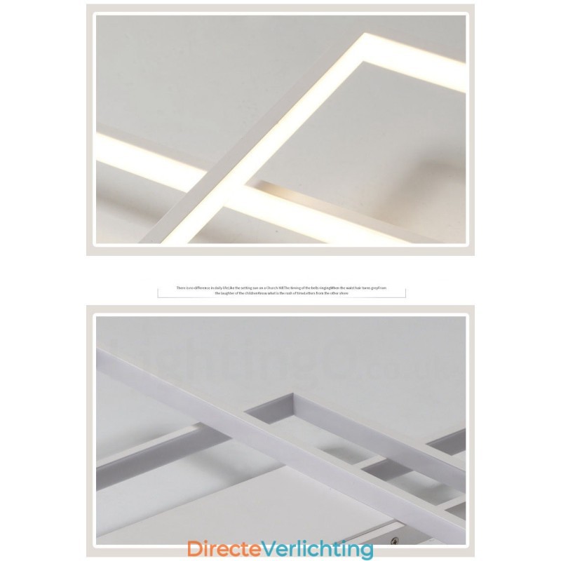 Moderne eigentijdse aluminium schilderij plafondlamp inbouw wandlamp met afstandsbediening dimmer voor woonkamer slaapkamer kan ook worden gebruikt als wandlamp
