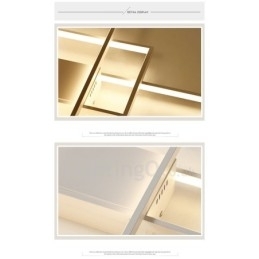 Moderne eigentijdse aluminium schilderij plafondlamp inbouw wandlamp met afstandsbediening dimmer voor woonkamer slaapkamer kan ook worden gebruikt als wandlamp