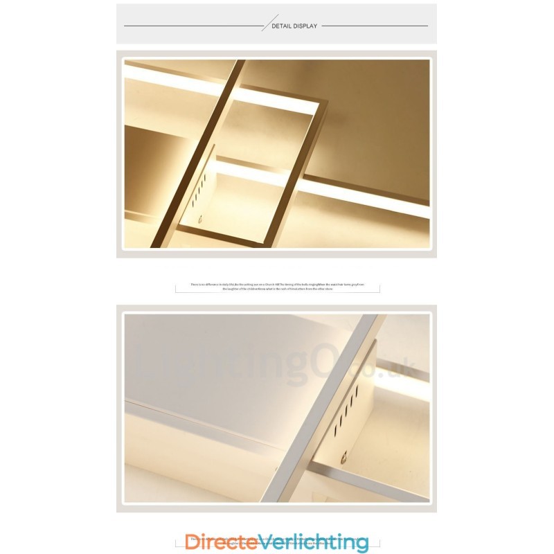 Moderne eigentijdse aluminium schilderij plafondlamp inbouw wandlamp met afstandsbediening dimmer voor woonkamer slaapkamer kan ook worden gebruikt als wandlamp