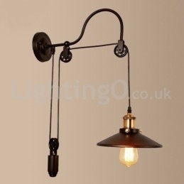 Retro inbouw wandlampen gangpad bar café slaapkamer studeerkamer loft katrol wandlamp