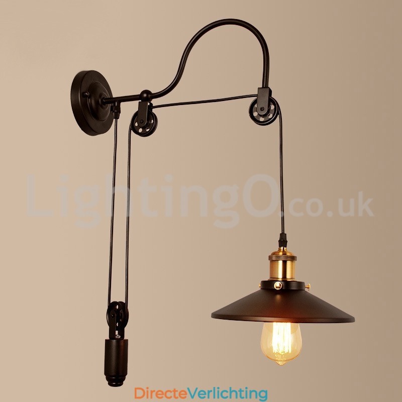 Retro inbouw wandlampen gangpad bar café slaapkamer studeerkamer loft katrol wandlamp