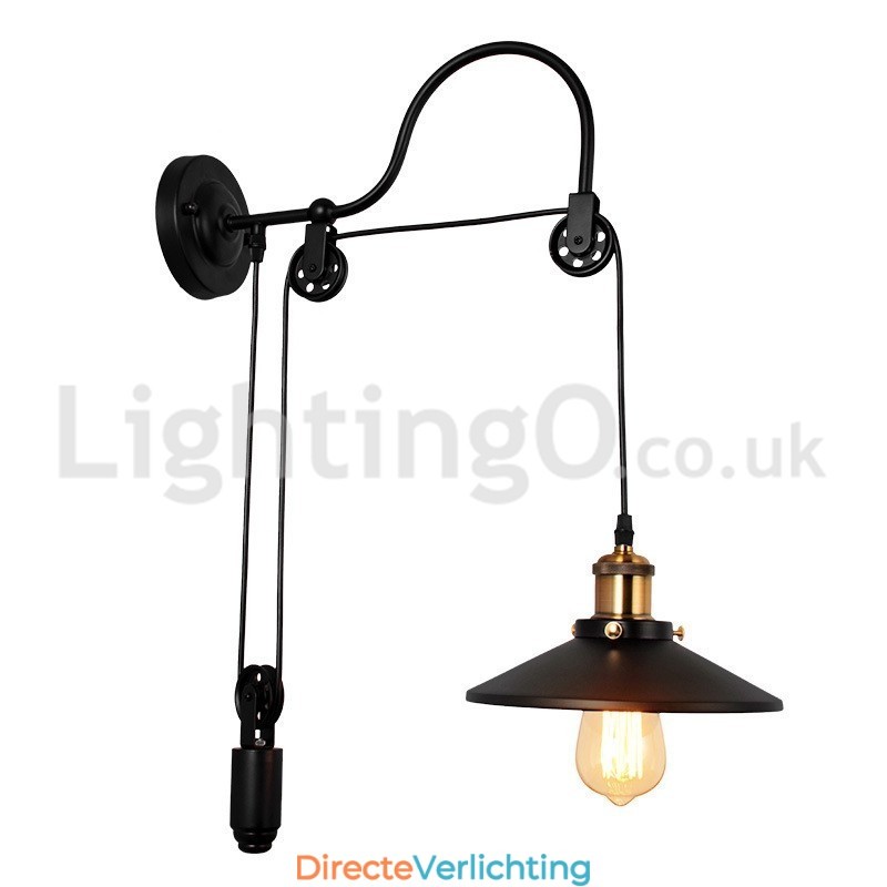 Retro inbouw wandlampen gangpad bar café slaapkamer studeerkamer loft katrol wandlamp
