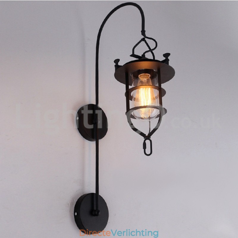 Retro Dock Wandlamp Zwarte Wharf Wandlampen Dock Wandlamp Restaurant Woonkamer Café Bar Kledingwinkel