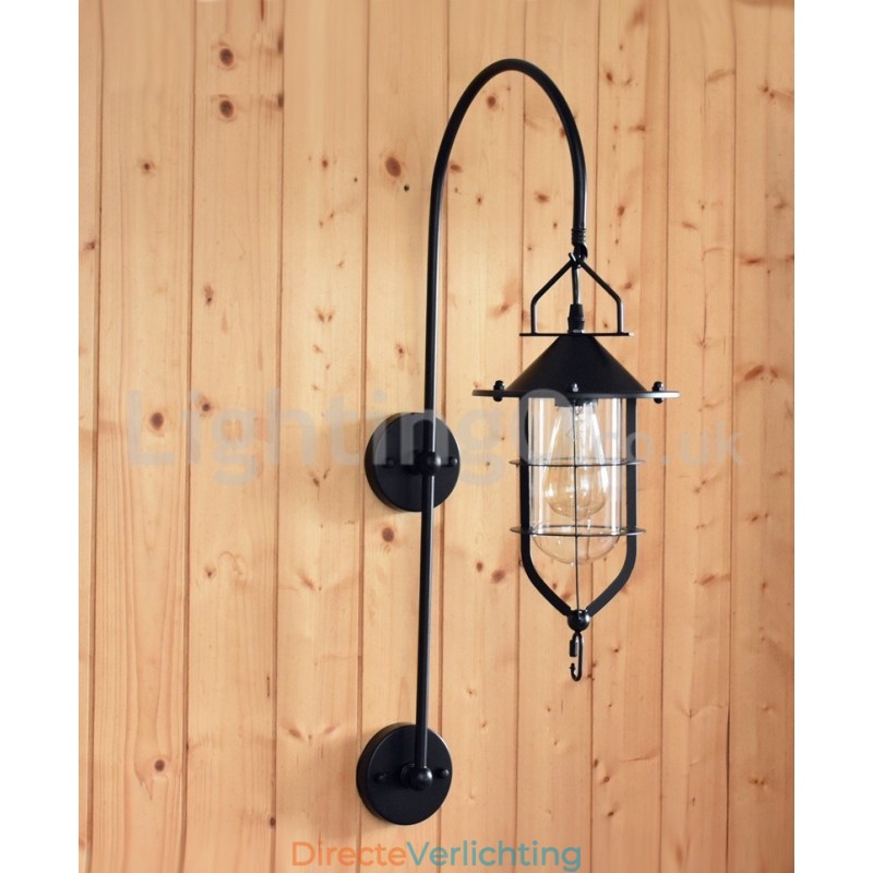 Retro Dock Wandlamp Zwarte Wharf Wandlampen Dock Wandlamp Restaurant Woonkamer Café Bar Kledingwinkel