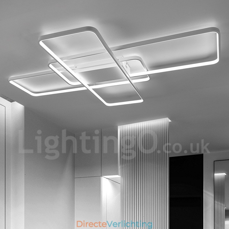 Moderne eigentijdse aluminium schilderij plafondlamp inbouw wandlamp met afstandsbediening dimmer voor woonkamer slaapkamer kan ook worden gebruikt als wandlamp