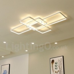 Moderne eigentijdse aluminium schilderij plafondlamp inbouw wandlamp met afstandsbediening dimmer voor woonkamer slaapkamer kan ook worden gebruikt als wandlamp