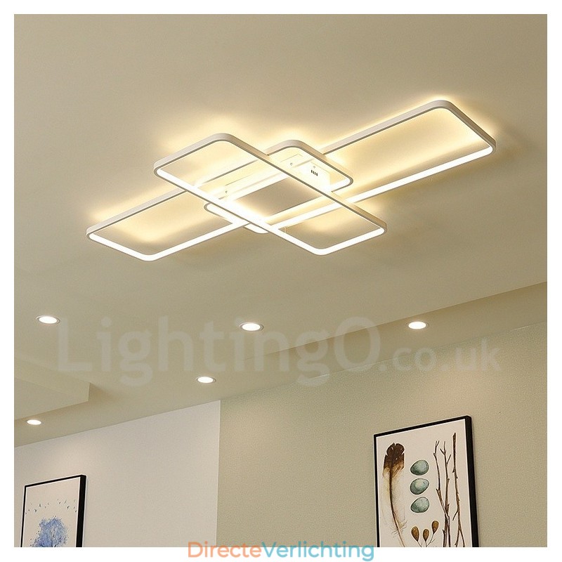 Moderne eigentijdse aluminium schilderij plafondlamp inbouw wandlamp met afstandsbediening dimmer voor woonkamer slaapkamer kan ook worden gebruikt als wandlamp