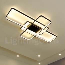 Moderne eigentijdse aluminium schilderij plafondlamp inbouw wandlamp met afstandsbediening dimmer voor woonkamer slaapkamer kan ook worden gebruikt als wandlamp