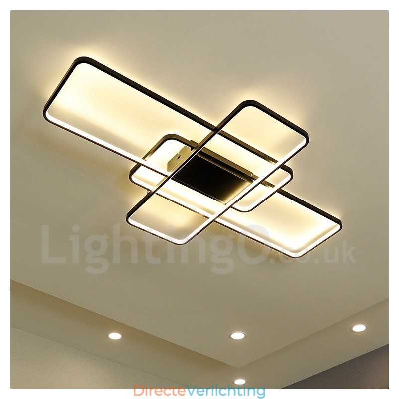 Moderne eigentijdse aluminium schilderij plafondlamp inbouw wandlamp met afstandsbediening dimmer voor woonkamer slaapkamer kan ook worden gebruikt als wandlamp