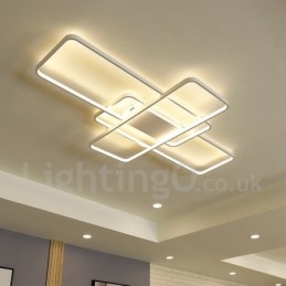 Moderne eigentijdse aluminium schilderij plafondlamp inbouw wandlamp met afstandsbediening dimmer voor woonkamer slaapkamer kan ook worden gebruikt als wandlamp