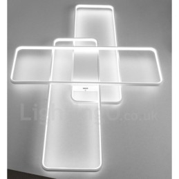 Moderne eigentijdse aluminium schilderij plafondlamp inbouw wandlamp met afstandsbediening dimmer voor woonkamer slaapkamer kan ook worden gebruikt als wandlamp