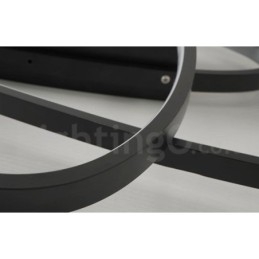 Dimbare ovale moderne eigentijdse aluminium plafondlamp, inbouwlamp voor woonkamer, slaapkamer, kan ook als wandlamp worden gebruikt