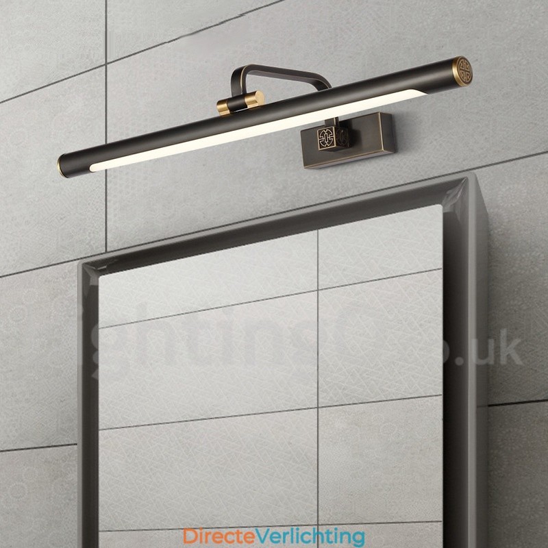IPMirror Lamp Badkamerverlichting Zuivere Messing Wandlampen met Acryl Kap Make-up Verlichting