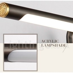 IPMirror Lamp Badkamerverlichting Zuivere Messing Wandlampen met Acryl Kap Make-up Verlichting