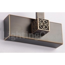 IPMirror Lamp Badkamerverlichting Zuivere Messing Wandlampen met Acryl Kap Make-up Verlichting