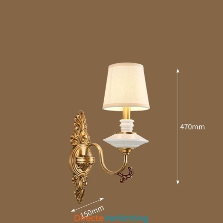 100% puur messing Luxe rustieke retro vintage messing keramiek 1 lichts kaars wandlamp met stoffen kap Speciaal voor hotel kantoor showroom woonkamer eetkamer 100% puur messing Luxe rustieke retro vintage messing keramiek 1 lichts kaars wandlamp met stoffen kap Speciaal voor hotel kantoor showroom woonkamer eetkamer
