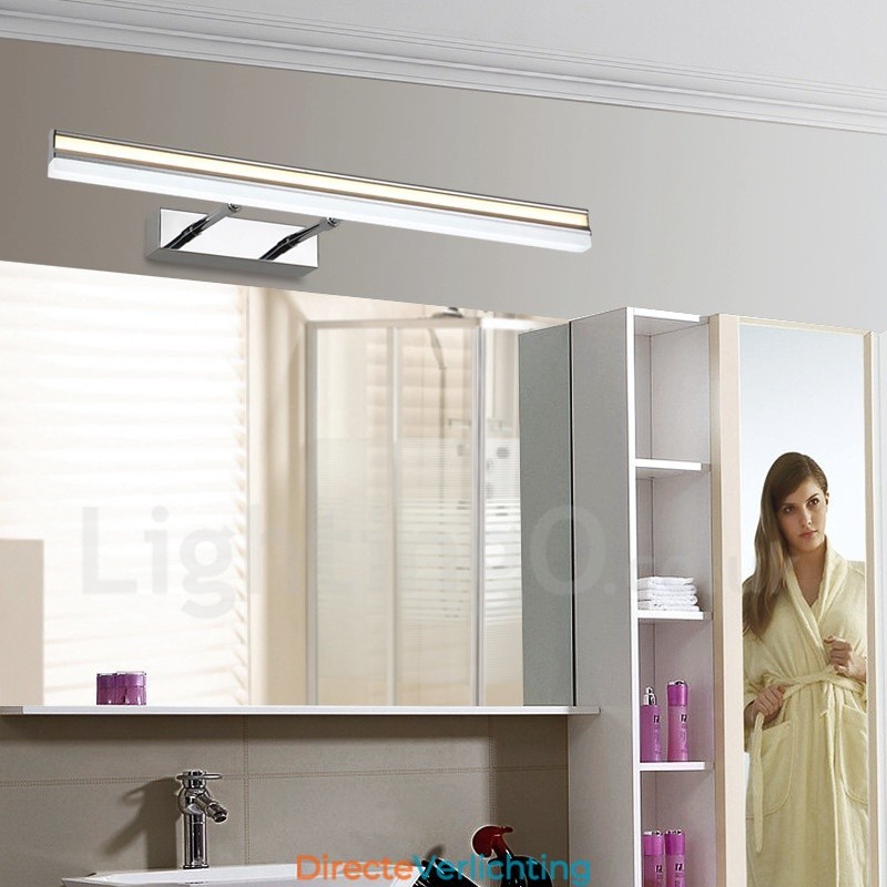 IP44 Spiegellamp Badkamerverlichting Omhoog en Omlaag Wandverlichting met Acryl Kap Make-up Verlichting