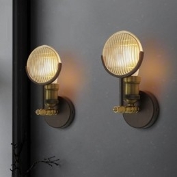 1 Licht Rustieke Retro Vintage Wandlamp met Glazen Kap Speciaal voor Hotel Kantoor Showroom Woonkamer Eetkamer