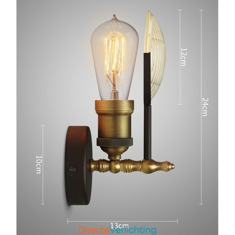 1 Licht Rustieke Retro Vintage Wandlamp met Glazen Kap Speciaal voor Hotel Kantoor Showroom Woonkamer Eetkamer