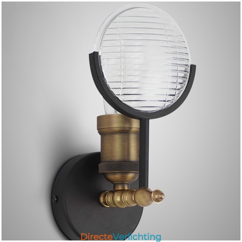 1 Licht Rustieke Retro Vintage Wandlamp met Glazen Kap Speciaal voor Hotel Kantoor Showroom Woonkamer Eetkamer