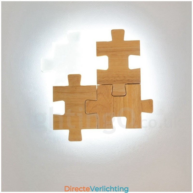 Houten wandlampen met acryl kap Moderne eigentijdse houten bamboe wandlamp