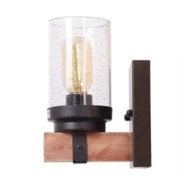 1 Licht Vintage Houten Industriële Stijl Wandlamp voor Wind Bar Loft Koffie Restaurant