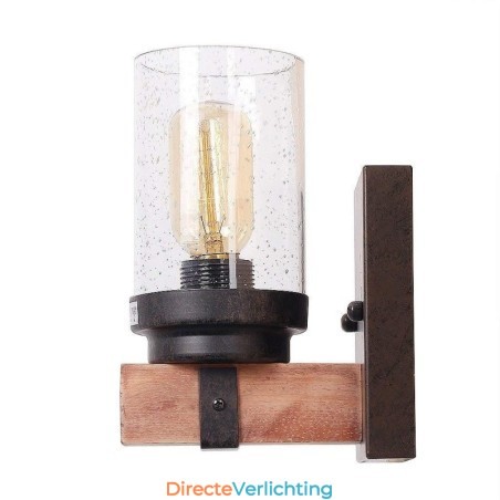 1 Licht Vintage Houten Industriële Stijl Wandlamp voor Wind Bar Loft Koffie Restaurant 1 Licht Vintage Houten Industriële Stijl Wandlamp voor Wind Bar Loft Koffie Restaurant