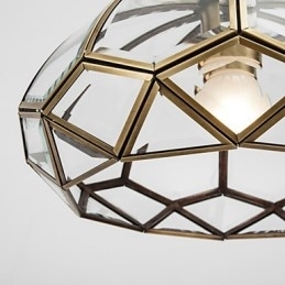 Moderne, eigentijdse decoratieve design koperen plafondlampfamilie