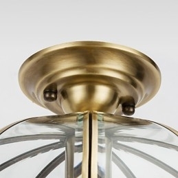 Moderne, eigentijdse decoratieve design koperen plafondlampfamilie