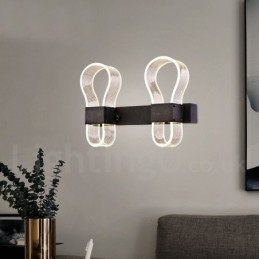 Moderne wandlamp met acryl kappen voor gangpad in slaapkamer