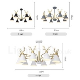 Moderne wandlamp met gewei