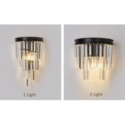 Moderne luxe K9 kristal wandlamp met kristallen kap