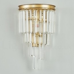 Moderne luxe K9 kristal wandlamp met kristallen kap