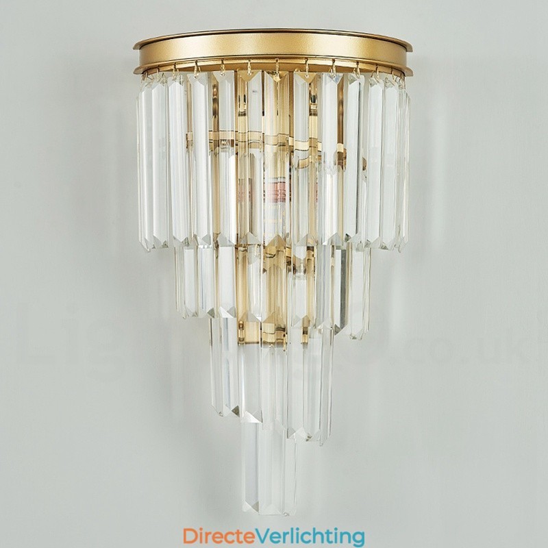 Moderne luxe K9 kristal wandlamp met kristallen kap
