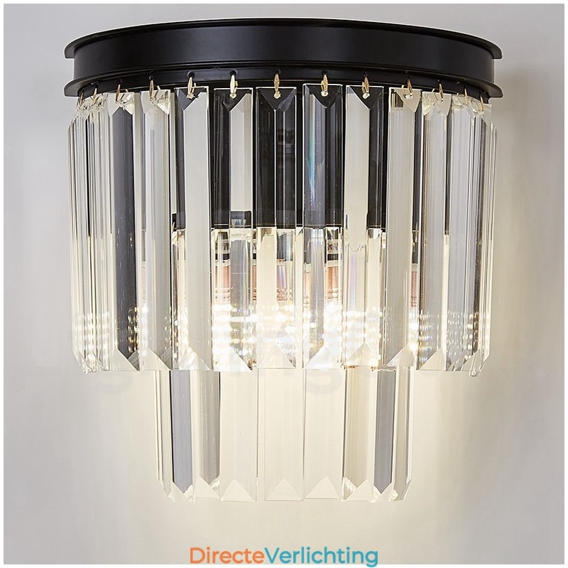 Moderne luxe K9 kristal wandlamp met kristallen kap